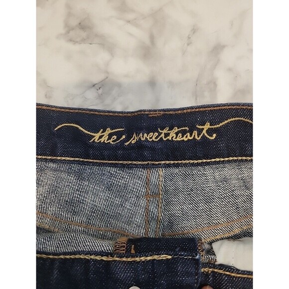 Old Navy Sweetheart Shorts Womens Sz 4 Cuff-Off Boyfriend American Flag Lace - Picture 6 of 9